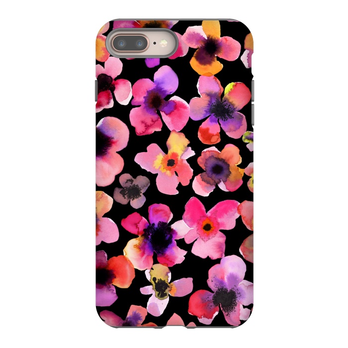 iPhone 7 plus StrongFit Happy Sweet Flowers by Ninola Design