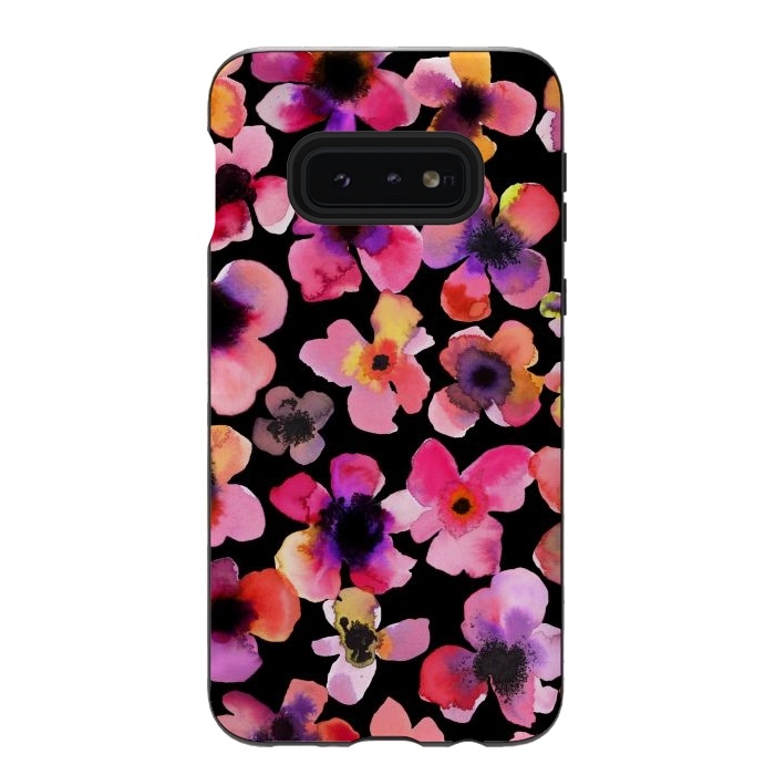 Galaxy S10e StrongFit Happy Sweet Flowers by Ninola Design