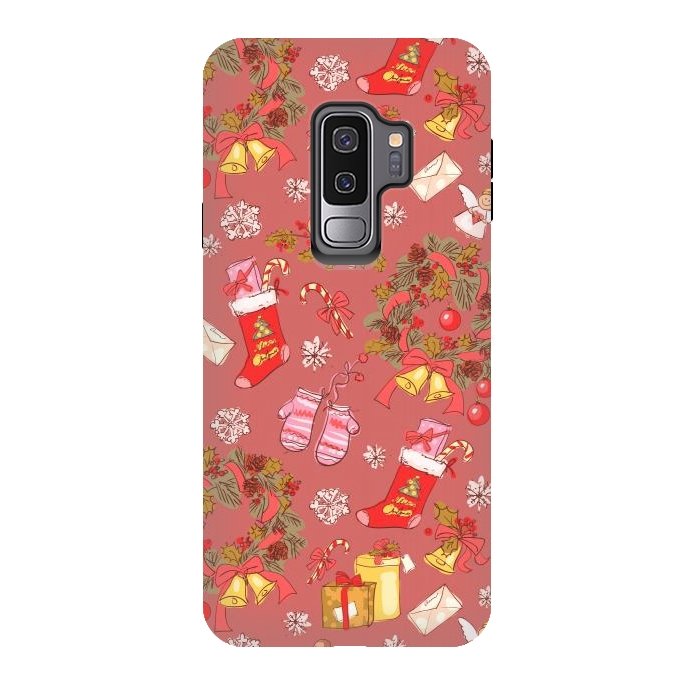 Galaxy S9 plus StrongFit Christmas Vintage Style by ArtsCase