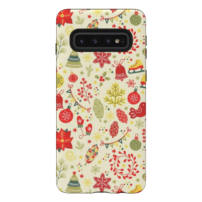Galaxy S10 StrongFit Beautiful bells for christmas by ArtsCase