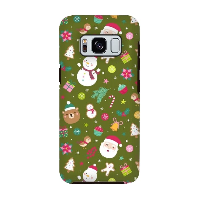 Galaxy S8 StrongFit Snowflakes and St. Nicholas by ArtsCase