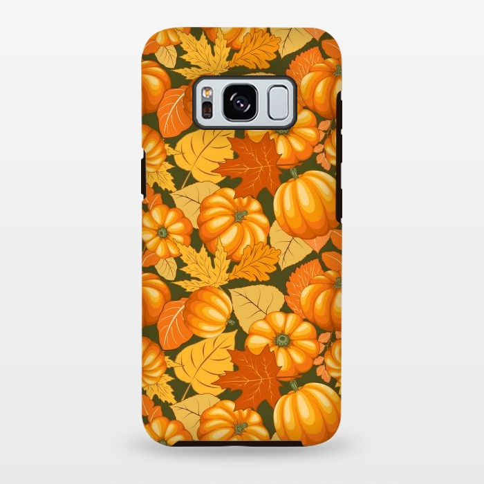 Galaxy S8 plus StrongFit Pumpkins and Autumn Leaves Party by BluedarkArt