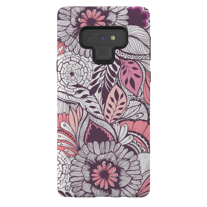 Galaxy Note 9 StrongFit WildFlorals  by Rose Halsey