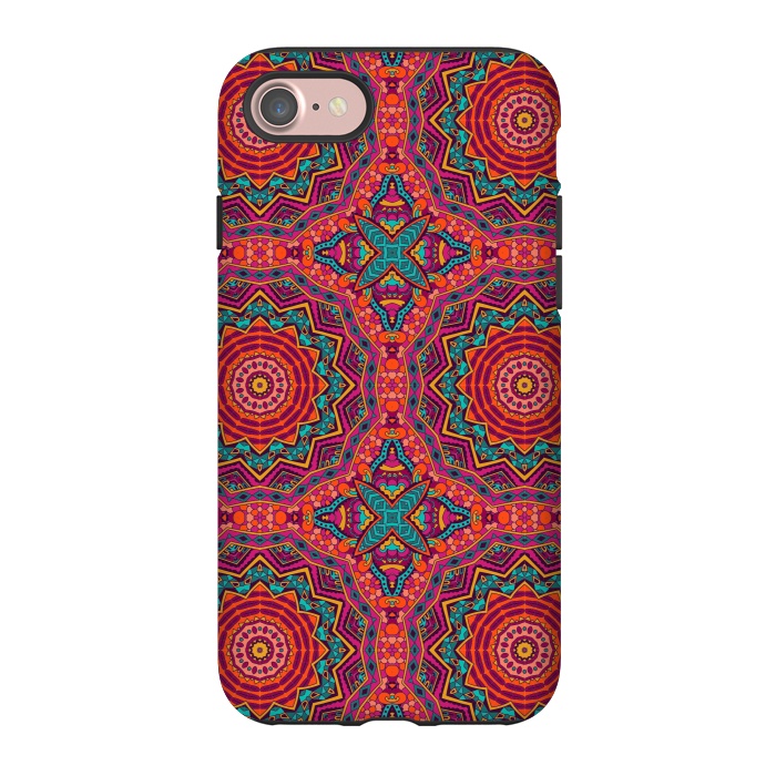 iPhone 7 StrongFit Mosaic mandalas with earth colors by ArtsCase