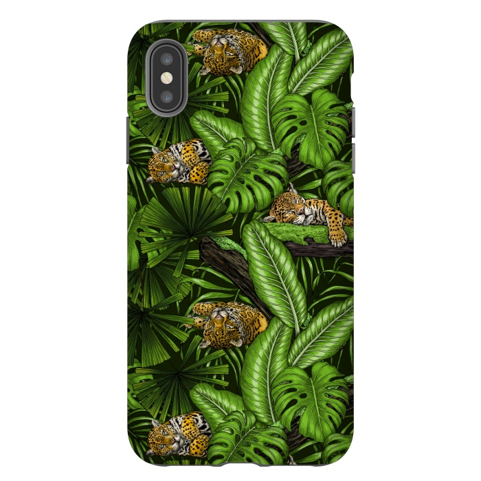 iPhone Xs Max StrongFit Jungle kitties by Katerina Kirilova