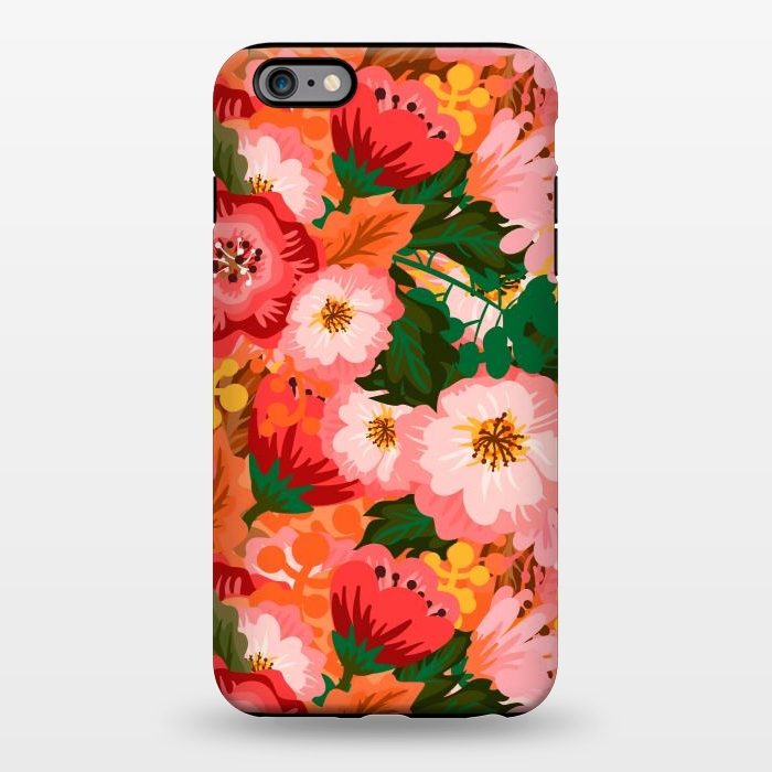 iPhone 6/6s plus StrongFit Bouquet of flowers in pom poms and dahlias by ArtsCase