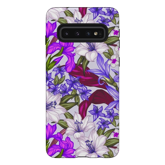 Galaxy S10 StrongFit lilies flowers happy for you by ArtsCase