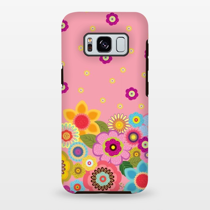 Galaxy S8 plus StrongFit assorted spring flowers by ArtsCase