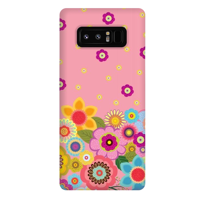 Galaxy Note 8 StrongFit assorted spring flowers by ArtsCase