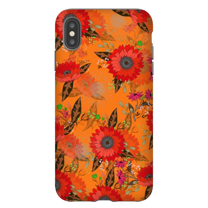 iPhone Xs Max StrongFit Sunflowers for October by ArtsCase