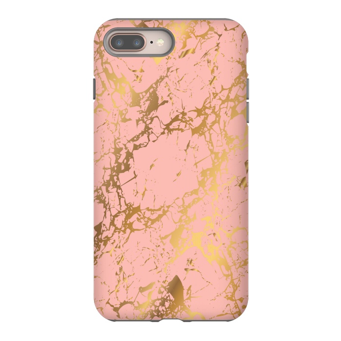 iPhone 7 plus StrongFit Salmon with golden details by ArtsCase