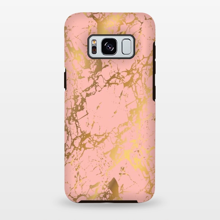 Galaxy S8 plus StrongFit Salmon with golden details by ArtsCase