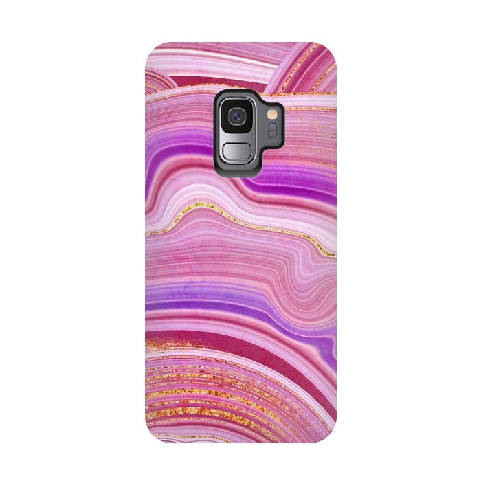Galaxy S9 StrongFit Marble Design fake stone textures, painted artificial marbled by ArtsCase