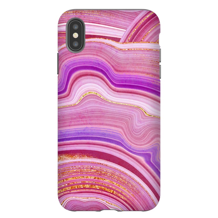 iPhone Xs Max StrongFit Marble Design fake stone textures, painted artificial marbled by ArtsCase
