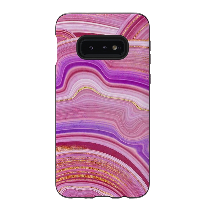 Galaxy S10e StrongFit Marble Design fake stone textures, painted artificial marbled by ArtsCase