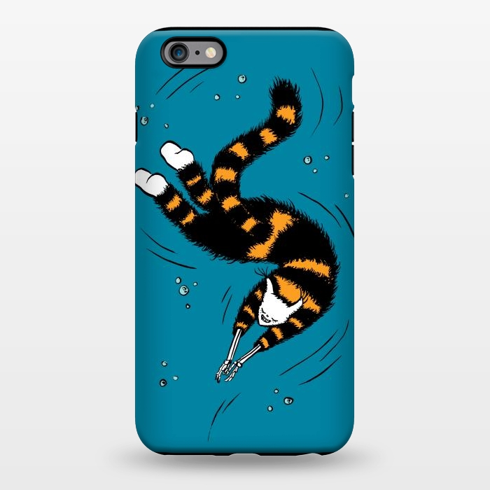 iPhone 6/6s plus StrongFit Funny Cat Creature With Skeleton Hands Swimming by Boriana Giormova