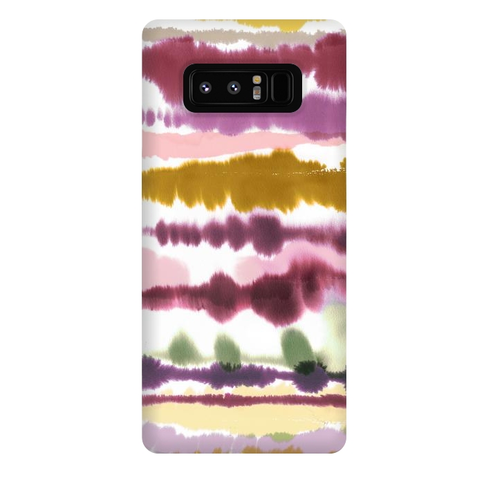Galaxy Note 8 StrongFit Soft Watercolor Lines Gold by Ninola Design