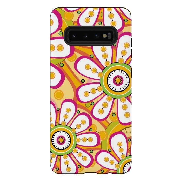 Galaxy S10 plus StrongFit Lemon Flowers by Shelly Bremmer