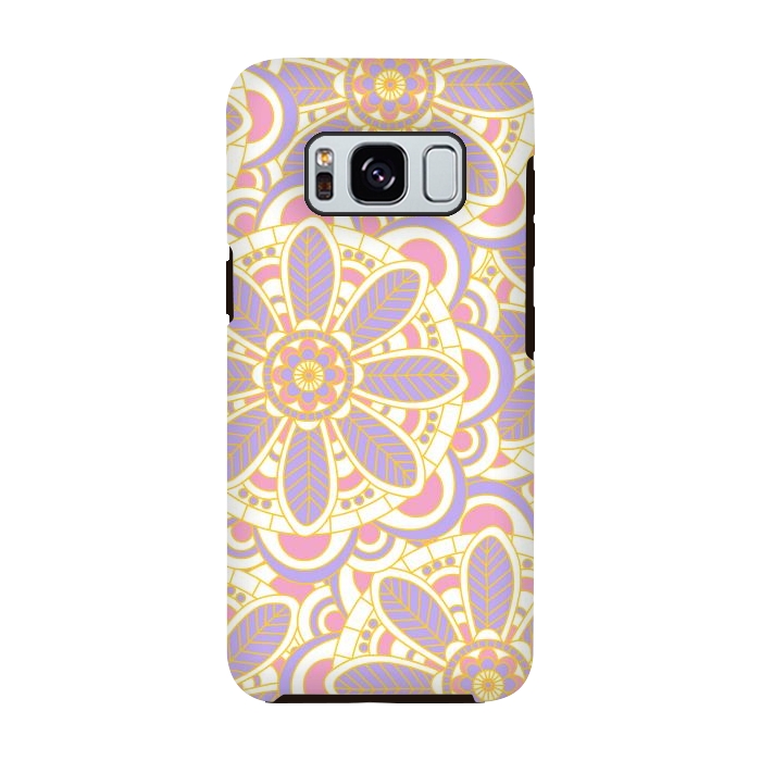 Galaxy S8 StrongFit Lilac Lace by Shelly Bremmer