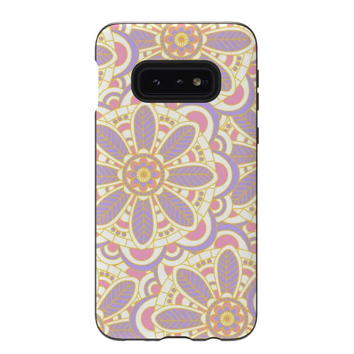 Galaxy S10e StrongFit Lilac Lace by Shelly Bremmer