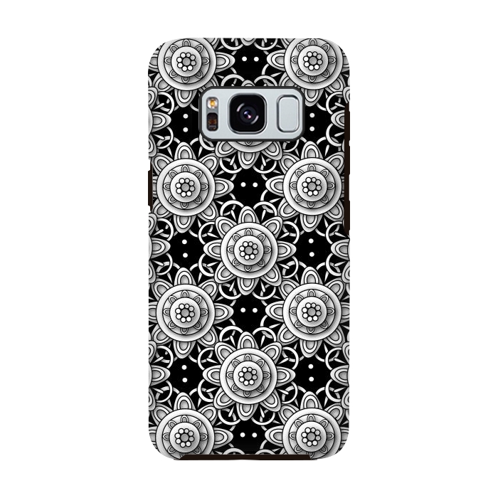 Galaxy S8 StrongFit Lace Flowers by Shelly Bremmer