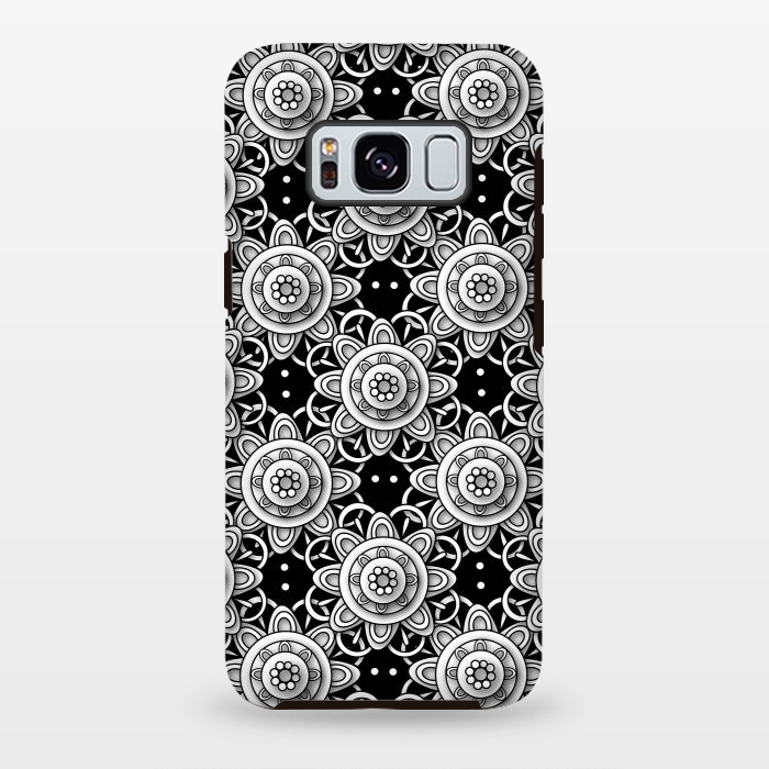 Galaxy S8 plus StrongFit Lace Flowers by Shelly Bremmer