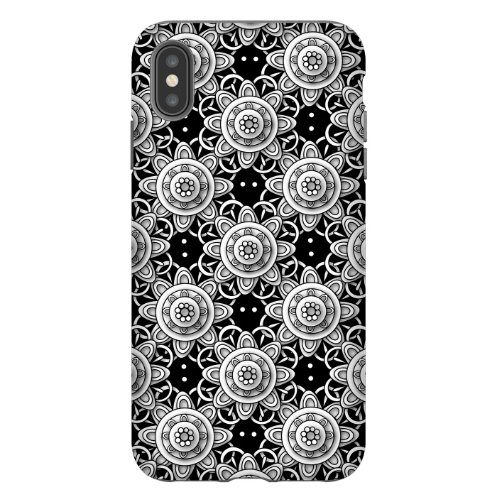 iPhone Xs Max StrongFit Lace Flowers by Shelly Bremmer