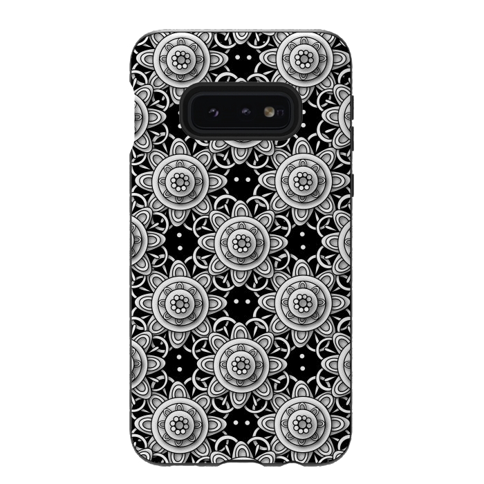 Galaxy S10e StrongFit Lace Flowers by Shelly Bremmer