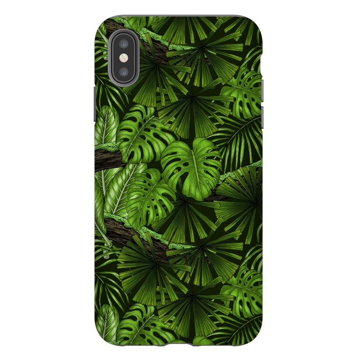 iPhone Xs Max StrongFit Jungle leaves by Katerina Kirilova