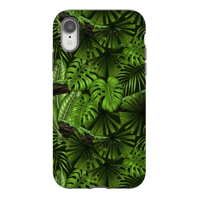iPhone Xr StrongFit Jungle leaves by Katerina Kirilova