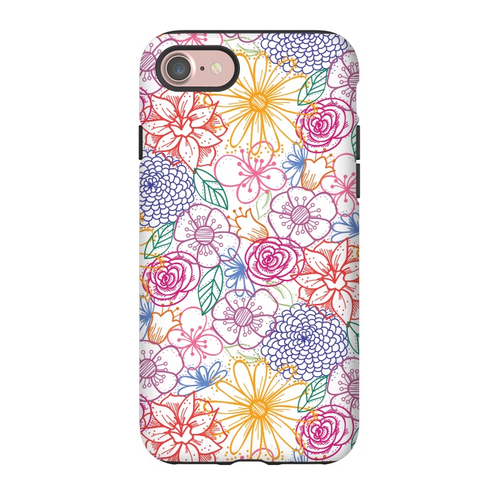 iPhone 7 StrongFit Summer Bright Floral by TracyLucy Designs