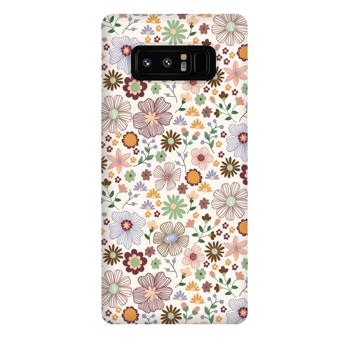 Galaxy Note 8 StrongFit Autumn Wild Bloom by TracyLucy Designs