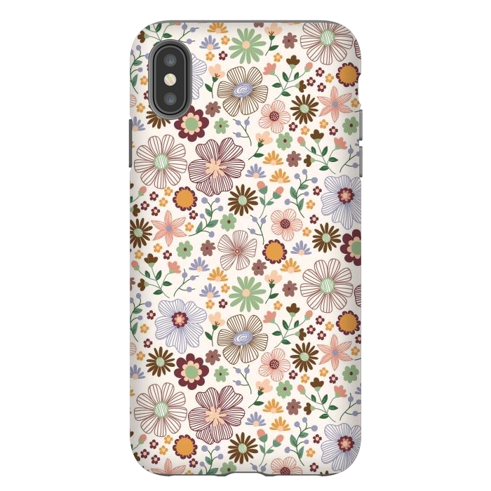 iPhone Xs Max StrongFit Autumn Wild Bloom by TracyLucy Designs