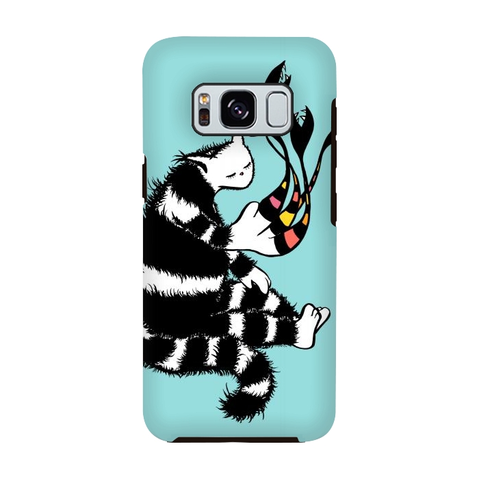 Galaxy S8 StrongFit Weird Cat Character With Strange Deformed Paw by Boriana Giormova