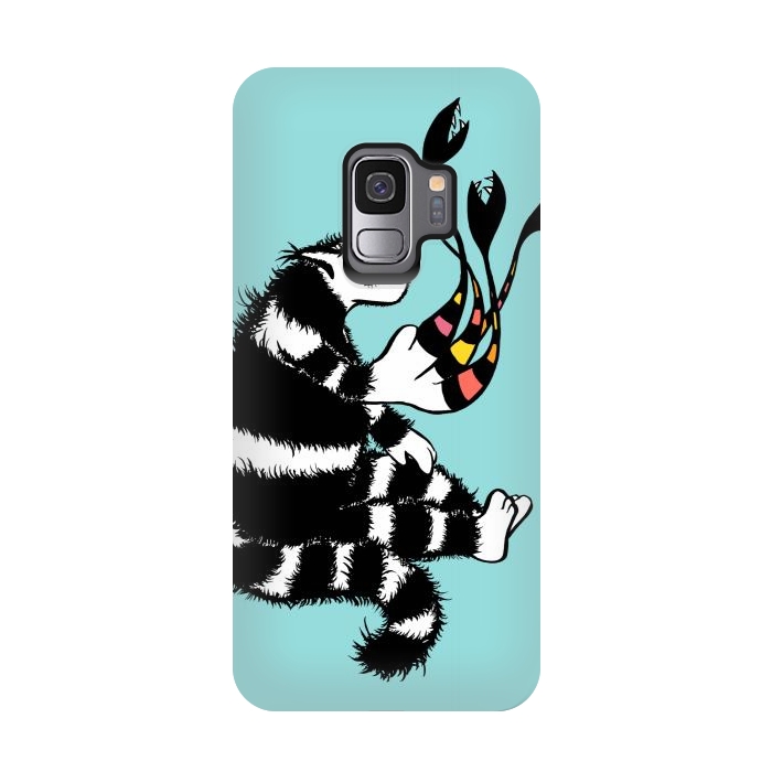 Galaxy S9 StrongFit Weird Cat Character With Strange Deformed Paw by Boriana Giormova