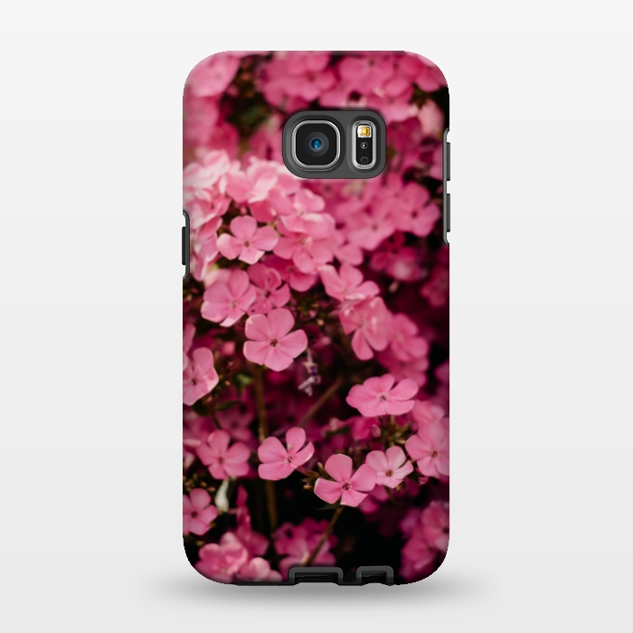 Galaxy S7 EDGE StrongFit PINK FLOWER PHOTO by MALLIKA