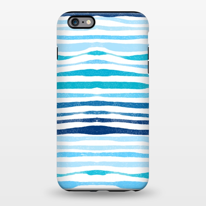 iPhone 6/6s plus StrongFit blue waves lines by MALLIKA