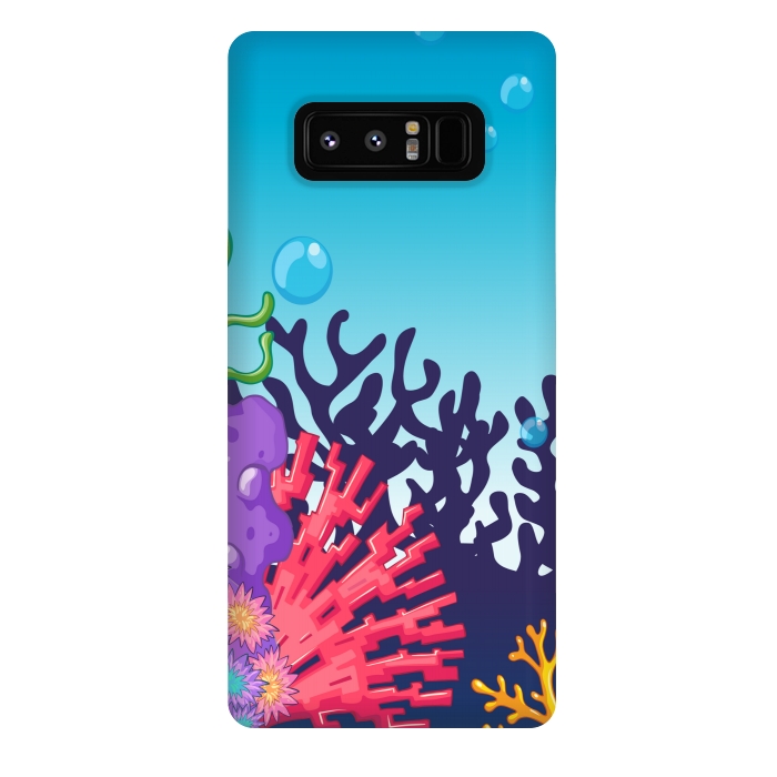 Galaxy Note 8 StrongFit CORAL SEA PATTERN by MALLIKA