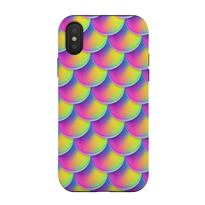 iPhone Xs / X StrongFit MERMAID SCALES 2  by MALLIKA