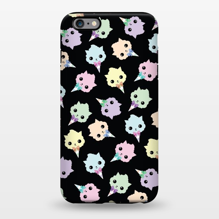 iPhone 6/6s plus StrongFit Cotton candy cat pattern by Laura Nagel
