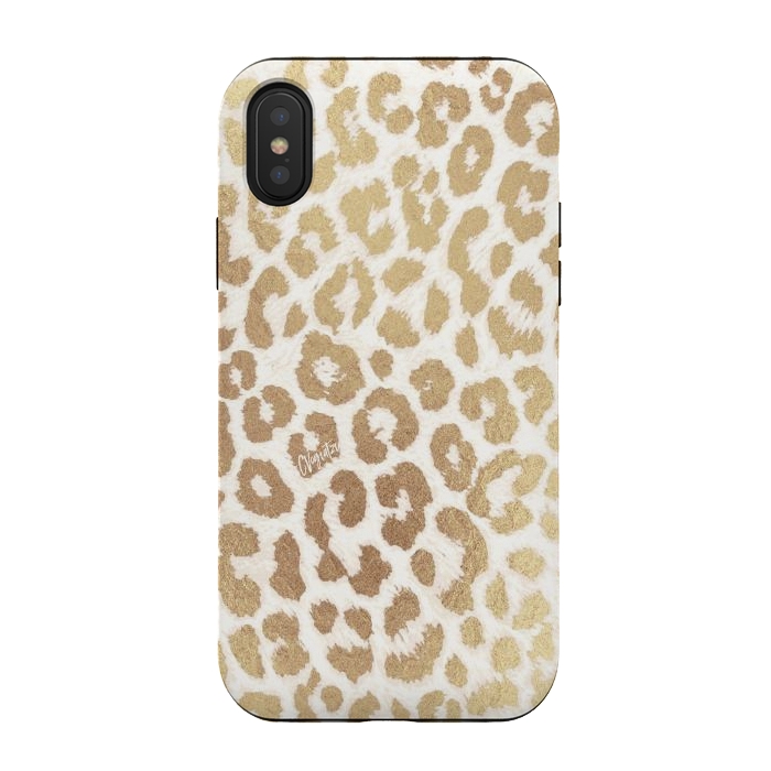 iPhone Xs / X StrongFit ReaL LeOpard - Greek Ancient Gold by ''CVogiatzi.