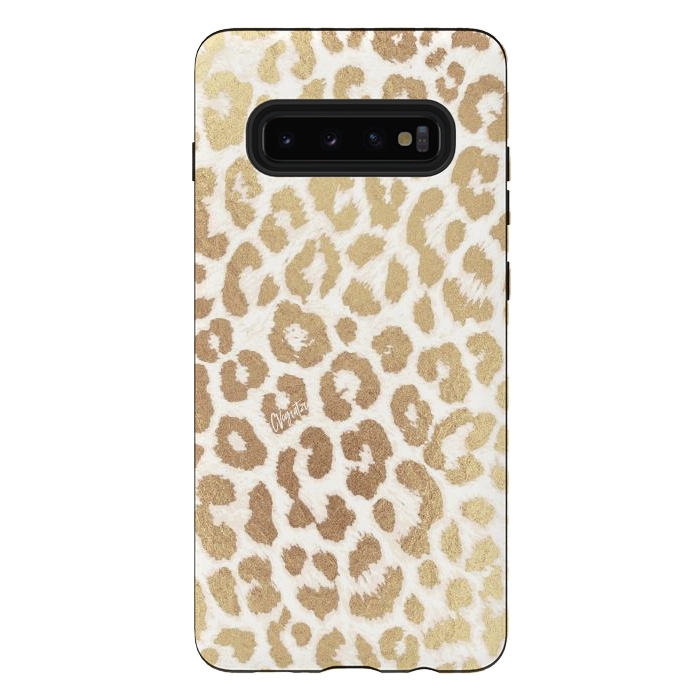 Galaxy S10 plus StrongFit ReaL LeOpard - Greek Ancient Gold by ''CVogiatzi.