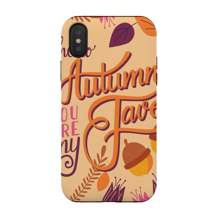 iPhone Xs / X StrongFit Autumn, you are my fave 001 by Jelena Obradovic