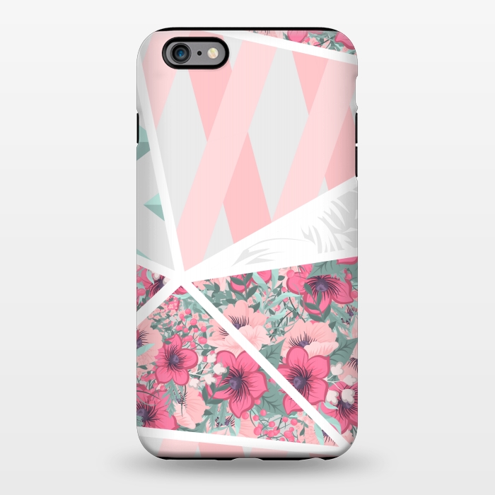 iPhone 6/6s plus StrongFit PINK PATCHWORK FLORAL by MALLIKA