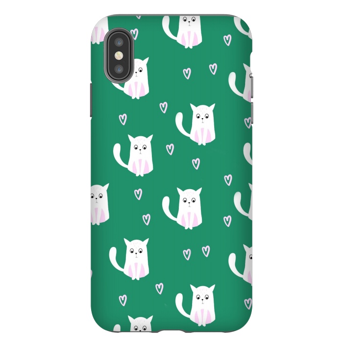 iPhone Xs Max StrongFit cats pattern by haroulita