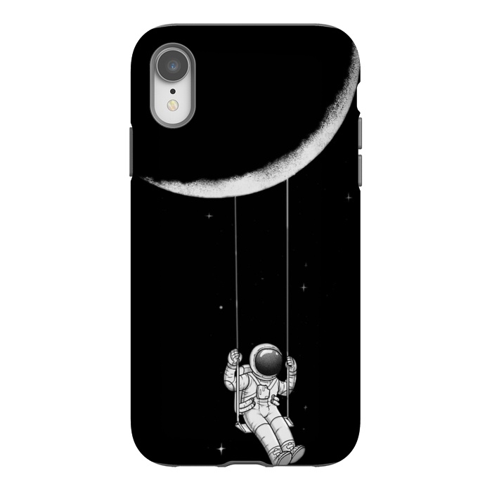 iPhone Xr StrongFit moon astronaut by haroulita
