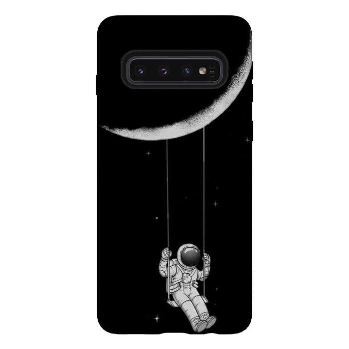 Galaxy S10 StrongFit moon astronaut by haroulita