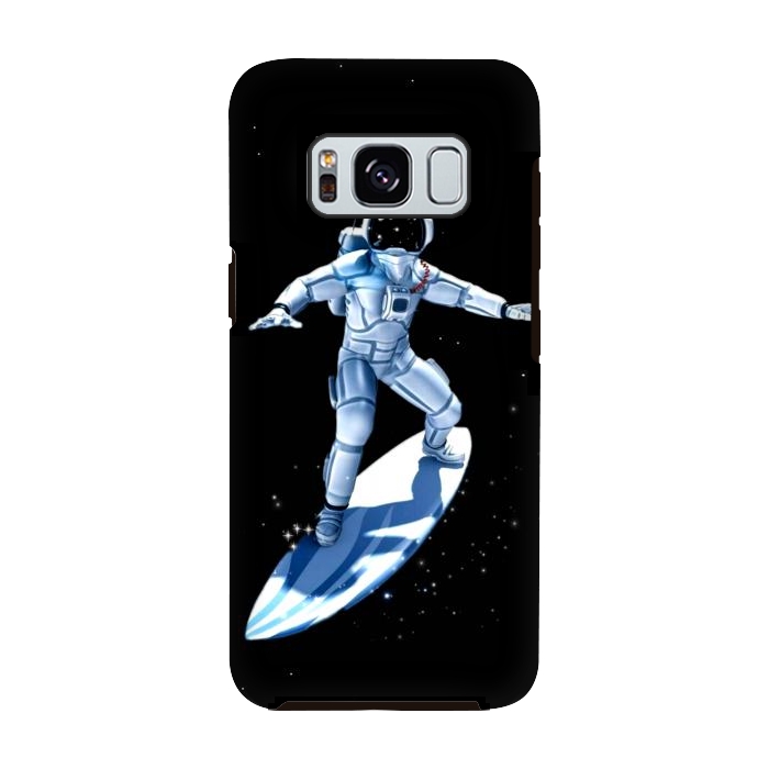 Galaxy S8 StrongFit surf astronaut by haroulita