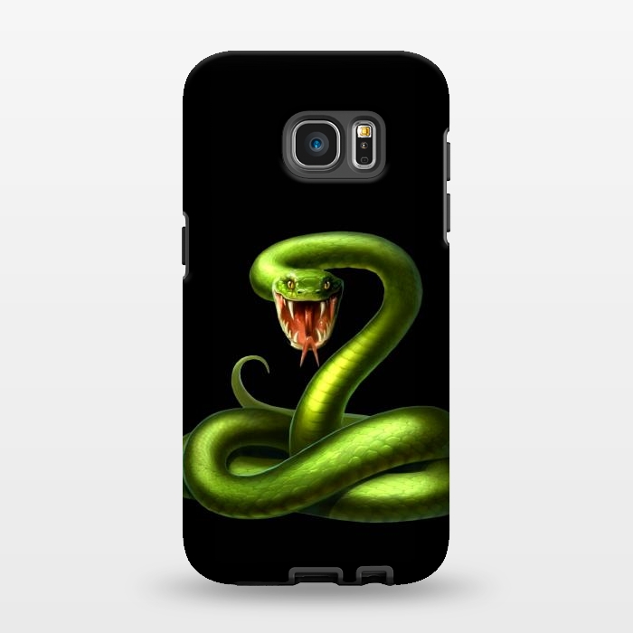 Galaxy S7 EDGE StrongFit green snake by haroulita