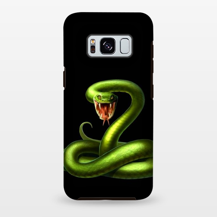 Galaxy S8 plus StrongFit green snake by haroulita